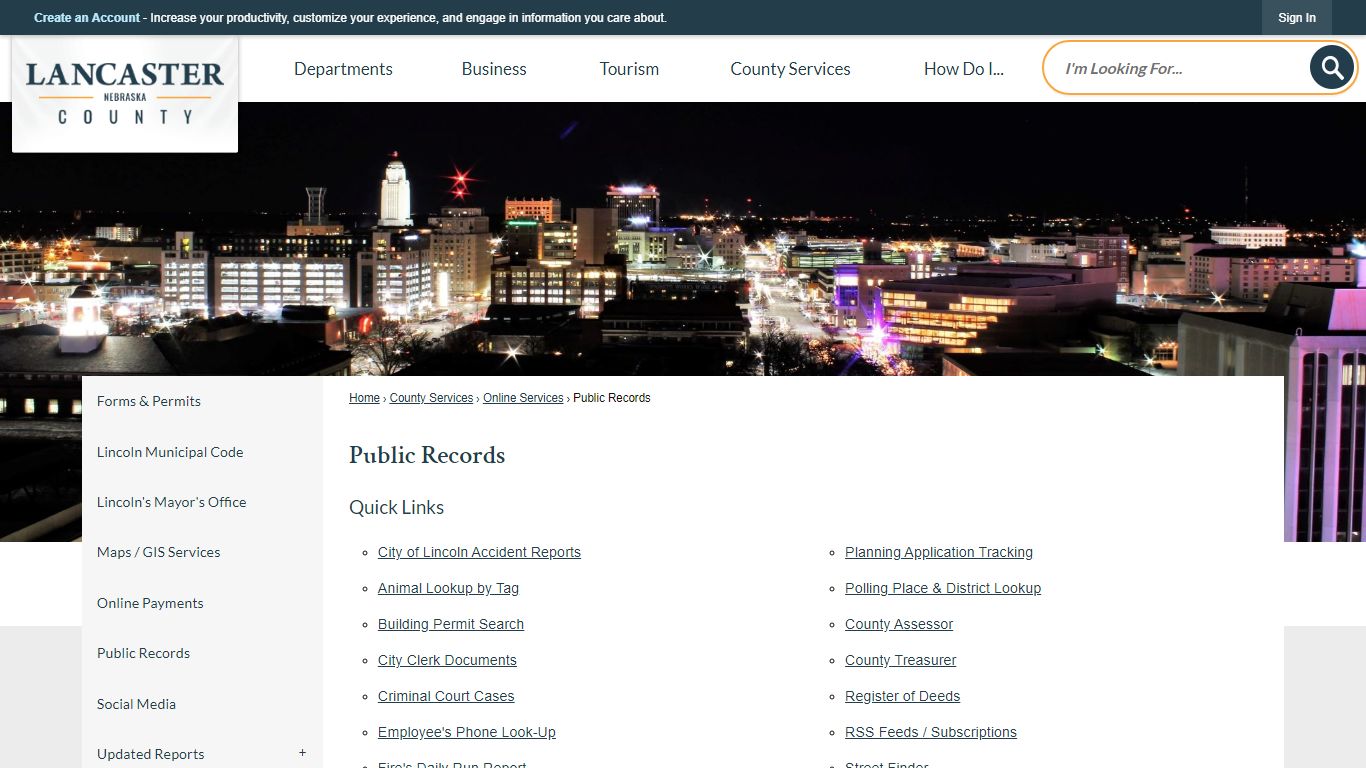 Public Records | Lancaster County, NE